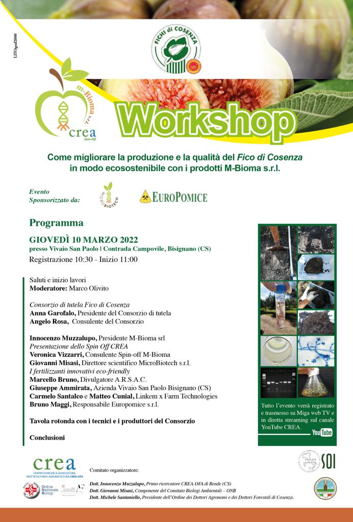 Workshop Come Migliorare La Produzione E La Qualit Del Fico Di